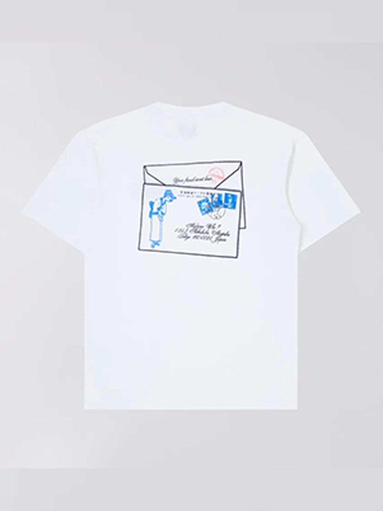 Edwin - Postal T-shirt - White-T-shirts-T074.2M4.02.67.03