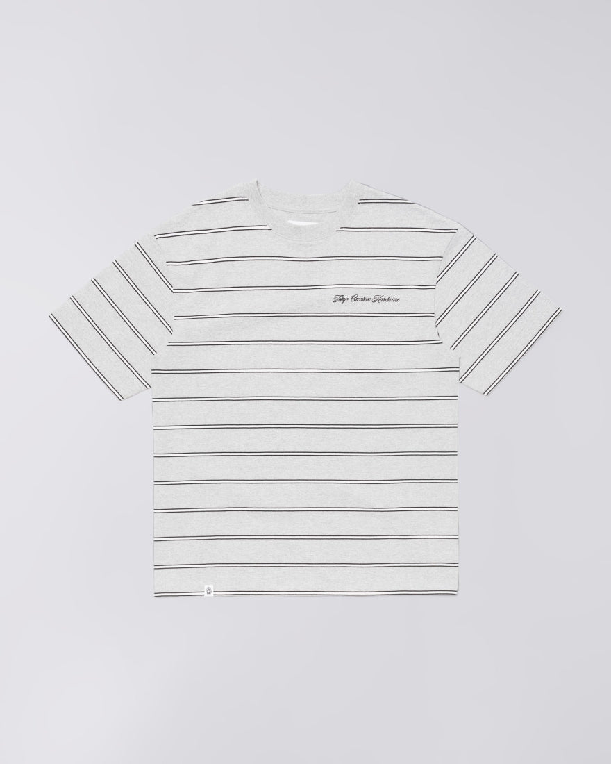 Edwin - T-shirt Bolton - Grey Marl/White-T-shirts-I035000