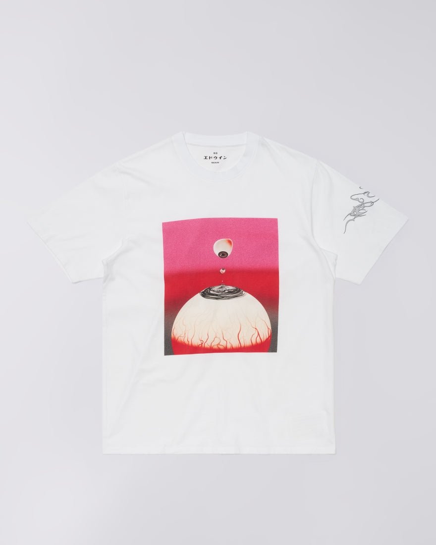 Edwin - T-shirt Hold My Gaze - White-T-shirts-I036582