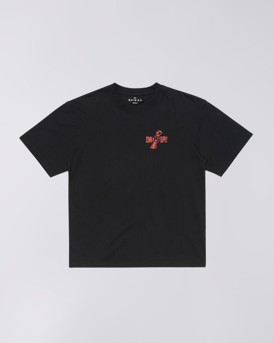 Edwin - T-shirt Sorry Tokyo - Black-T-shirts-I036640