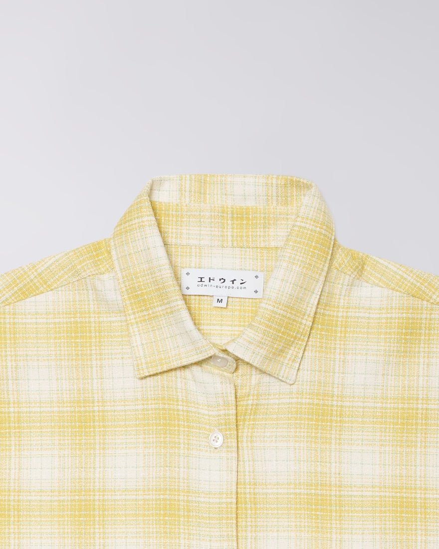 Edwin - W' Isia Shirt - Yellow/White-Tops-I036480