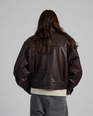 Edwin - Dogma Leather Jacket - Dark Brown - Vestes et Manteaux - TS60.9X9.50.00.03