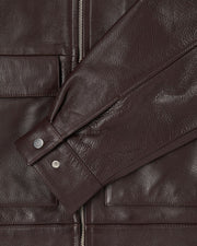 Edwin - Dogma Leather Jacket - Dark Brown - Vestes et Manteaux - TS60.9X9.50.00.03