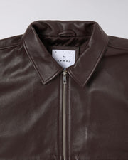 Edwin - Dogma Leather Jacket - Dark Brown - Vestes et Manteaux - TS60.9X9.50.00.03