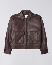 Edwin - Dogma Leather Jacket - Dark Brown - Vestes et Manteaux - TS60.9X9.50.00.03