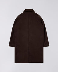 Edwin - Mac Wool Coat - Dark Brown Unwashed - Vestes et Manteaux - I032592