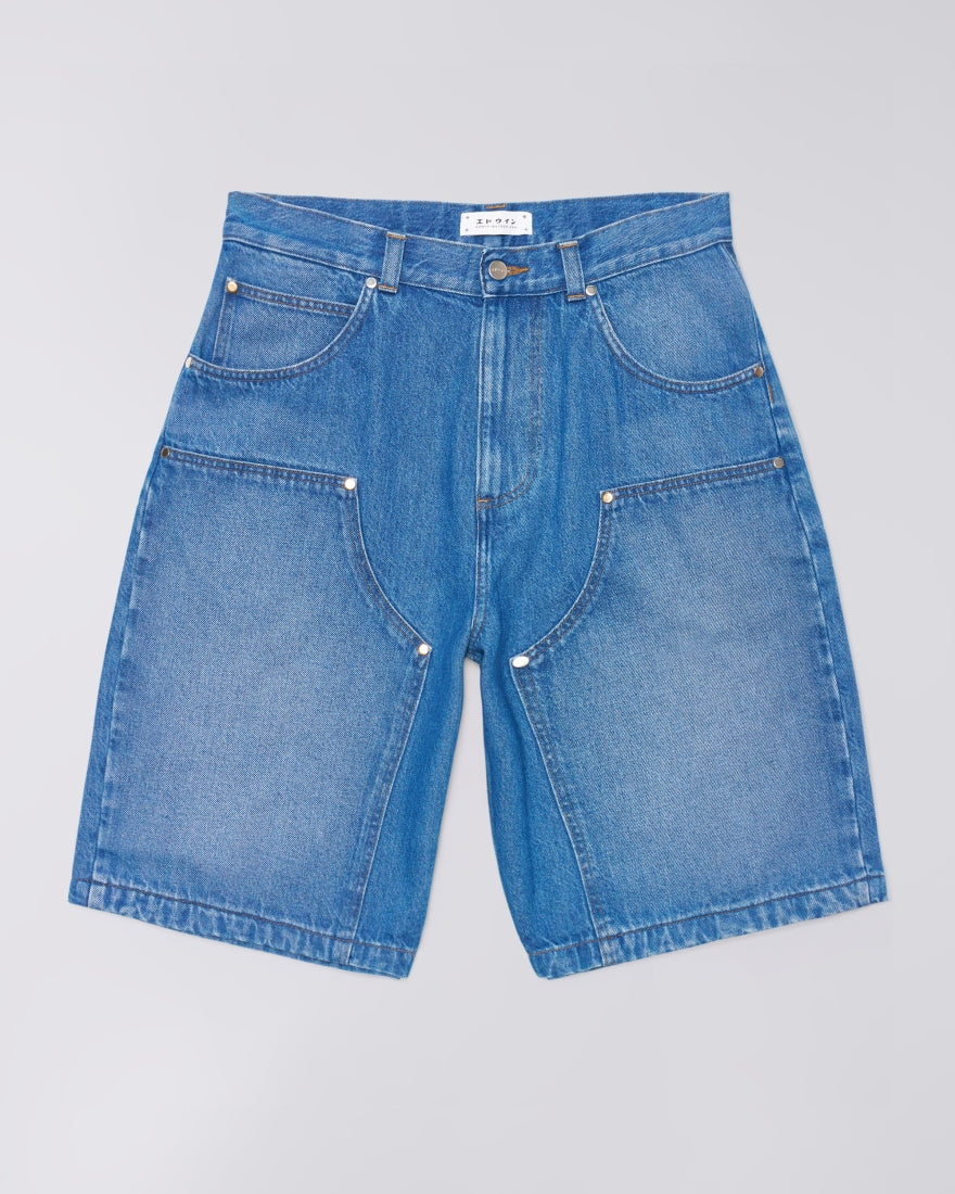 Edwin - Double Knee Worker Short - Blue