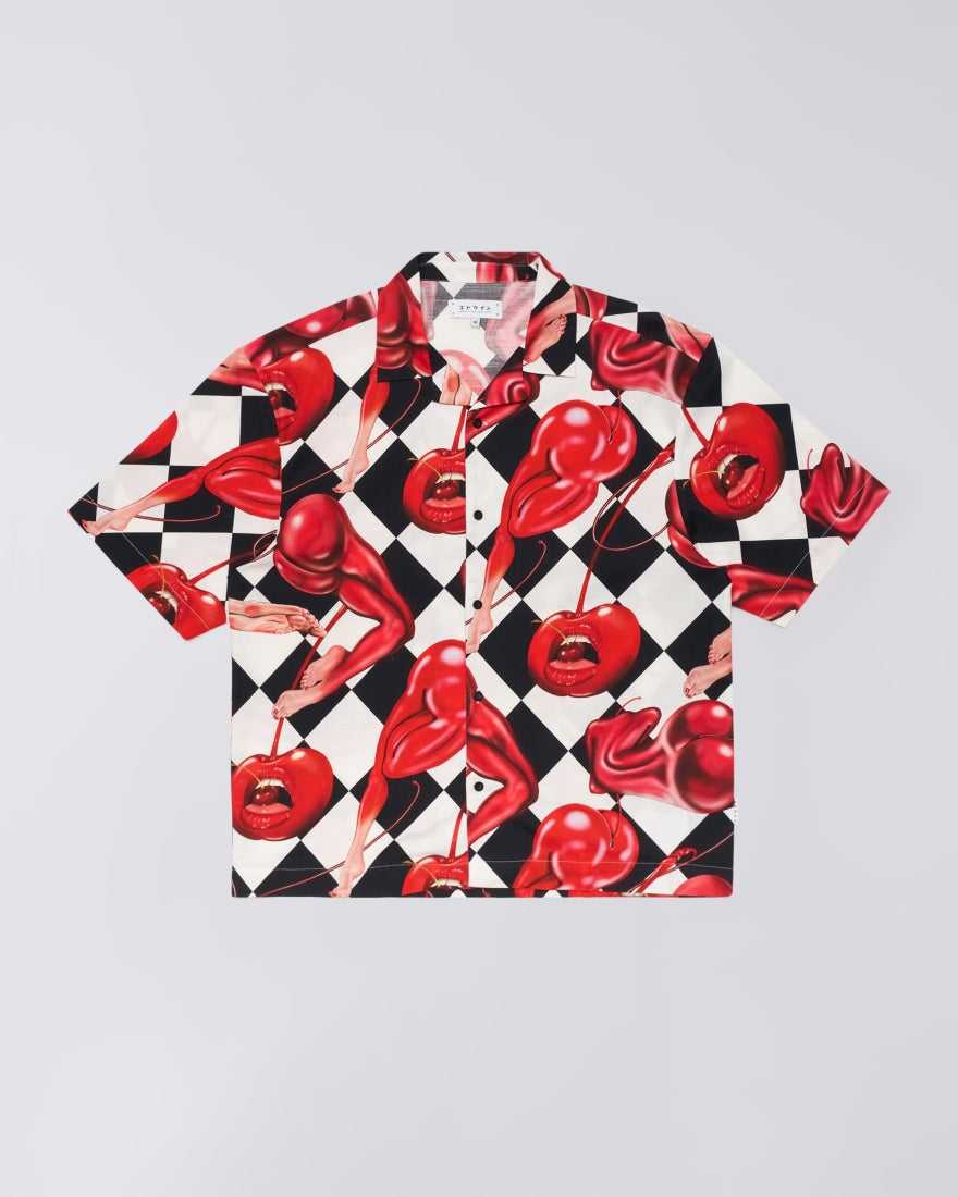 Edwin - Miki Kim Cherry Shirt SS - Multicouleur