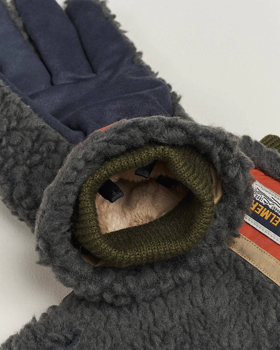 Elmer By Swany - Sota Wool Teddy Gloves EM353 - Khaki - Accessoires - EM353