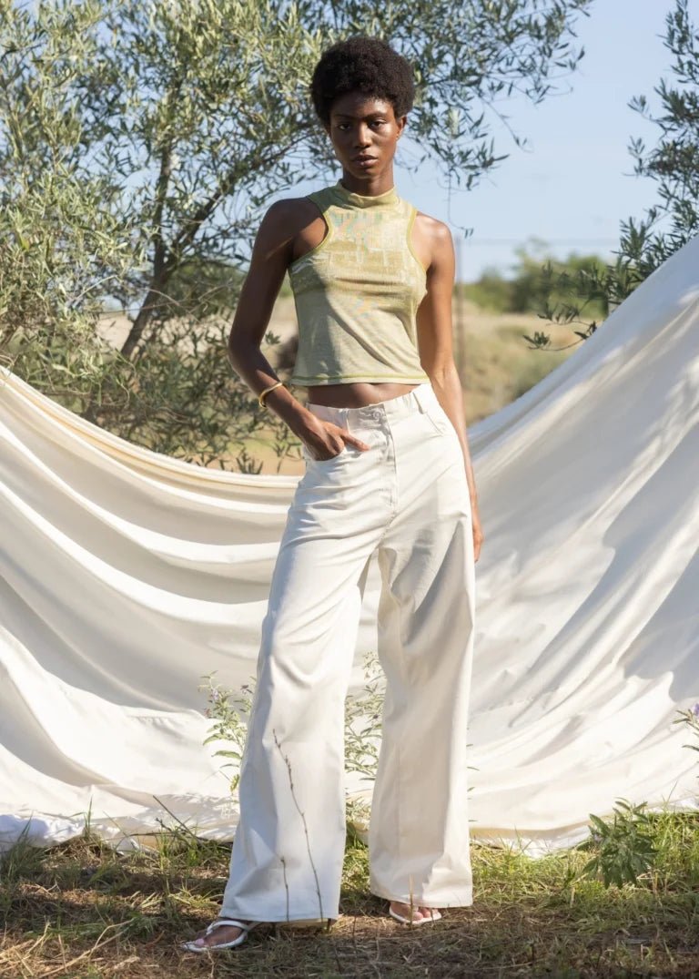 Esthé - Turtleneck Tank Top - Mani Riso Print - Tops - 152 - 3176