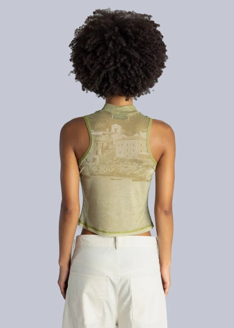 Esthé - Turtleneck Tank Top - Mani Riso Print - Tops - 152 - 3176