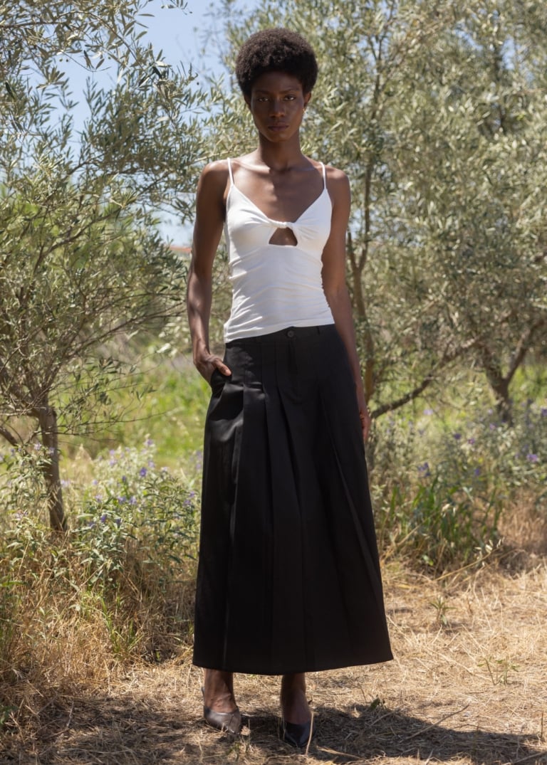 Esthé - Twisted Cut - Out Top - White - Tops - 152 - 3055a