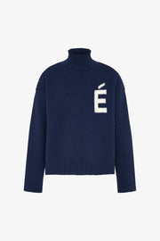 Etudes Studio - Turtle Neck - Navy - H24MMKNI610