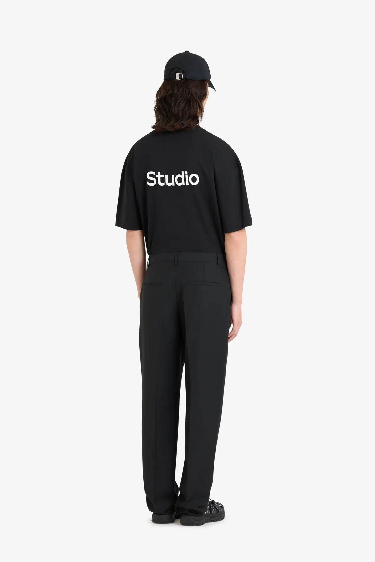 Etudes Studio - Wool Straight Suit Pant - Black - Pantalons et Shorts - E25MMTRO870