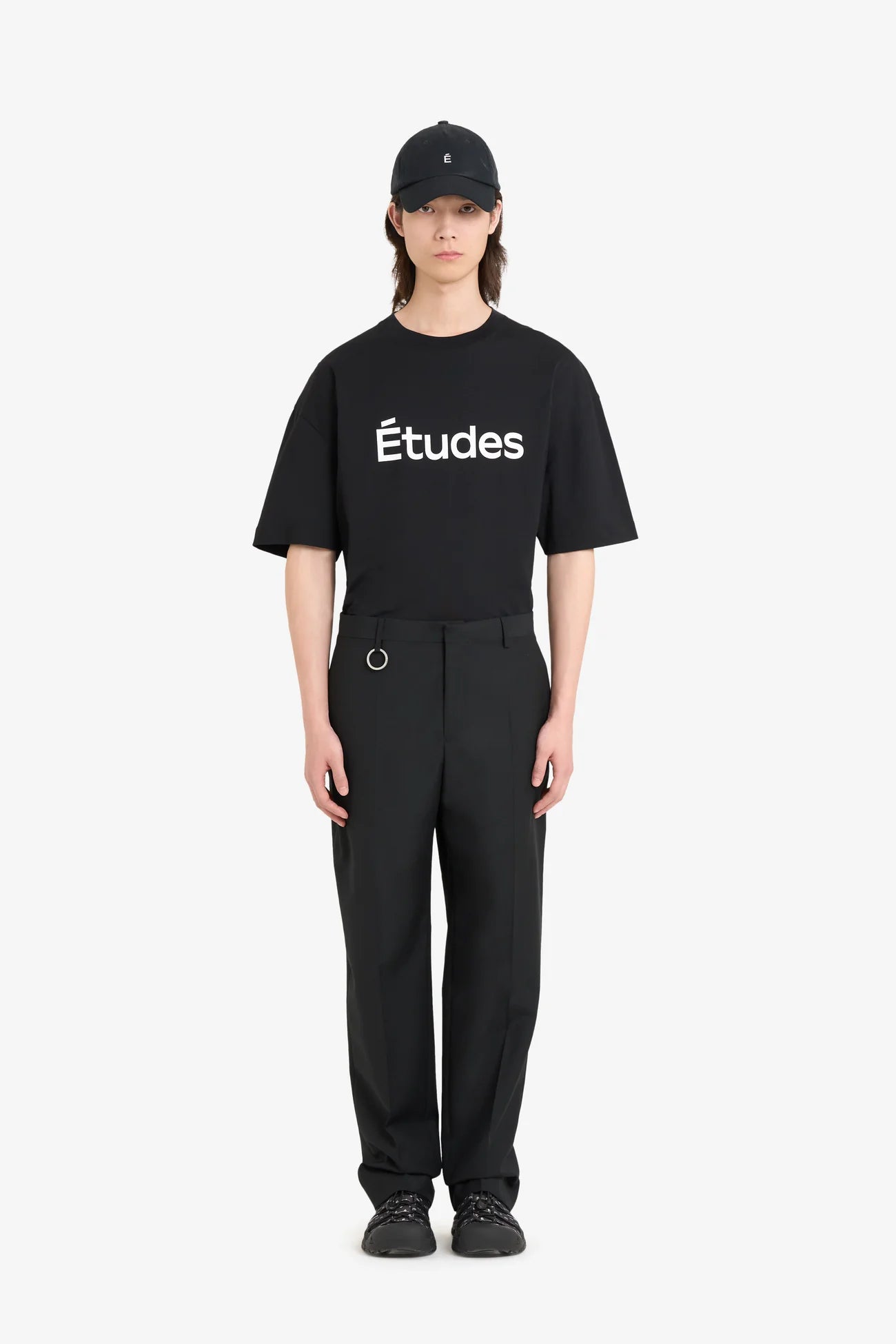 Etudes Studio - Wool Straight Suit Pant - Black - Pantalons et Shorts - E25MMTRO870