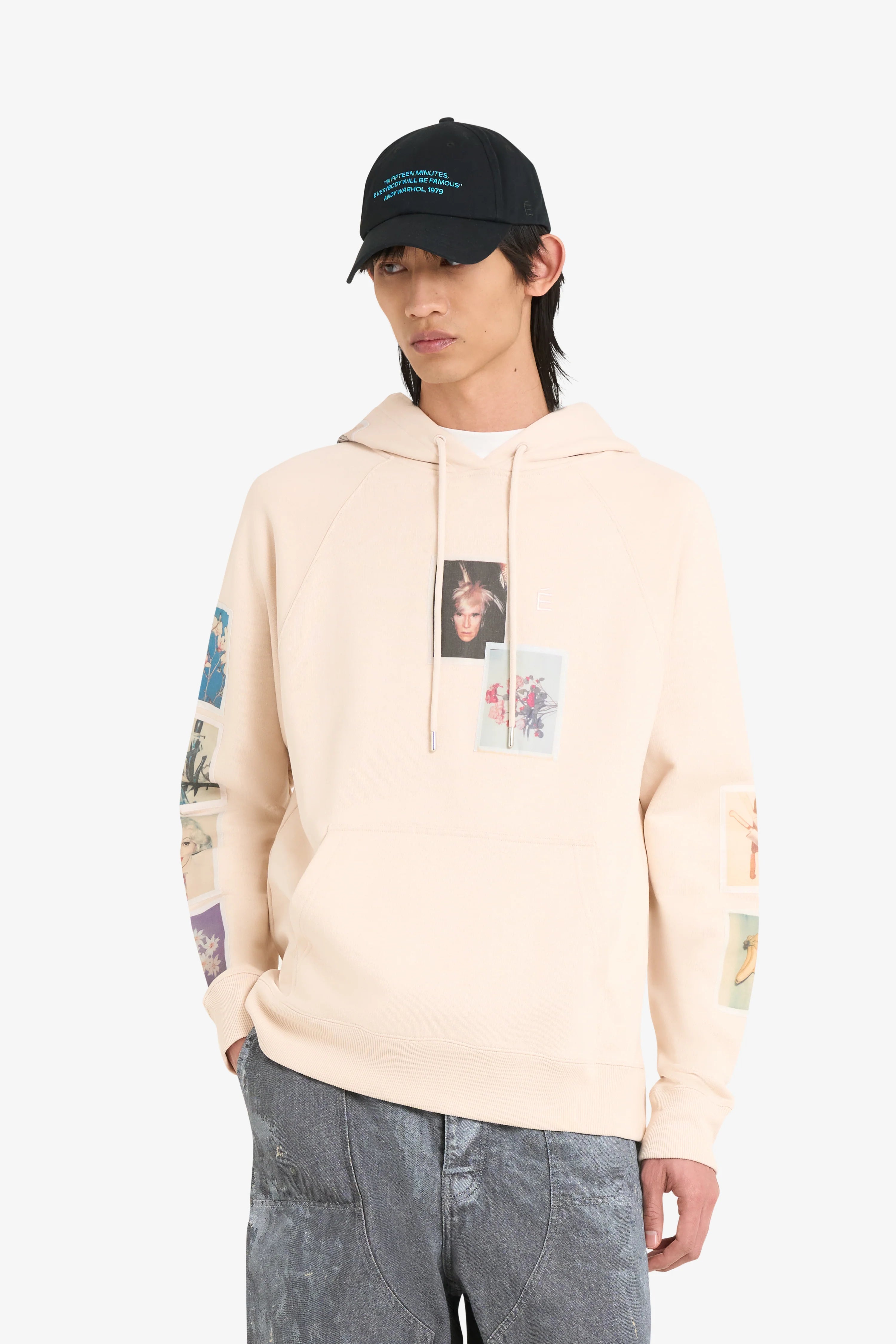 Etudes Studio - Loose Hoodie Andy Warhol Polaroid - Blush - Pulls et Sweats - E25MCSWE273