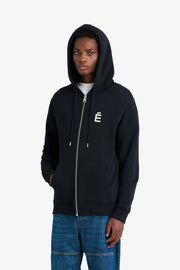 Etudes Studio - Regular Zip Hoodie E - Black - Pulls et Sweats - H24MMSWE263