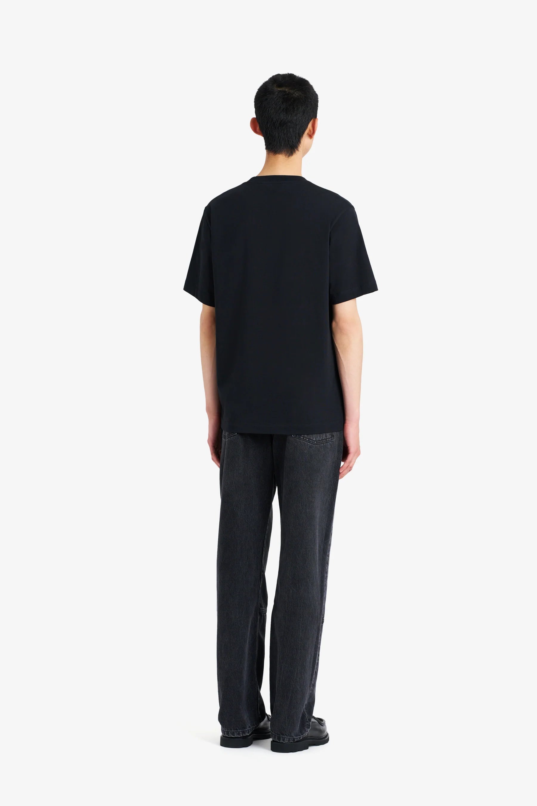 Etudes Studio - Regular T-shirt E - Noir - T-shirt - E25MMTSH100 - 99