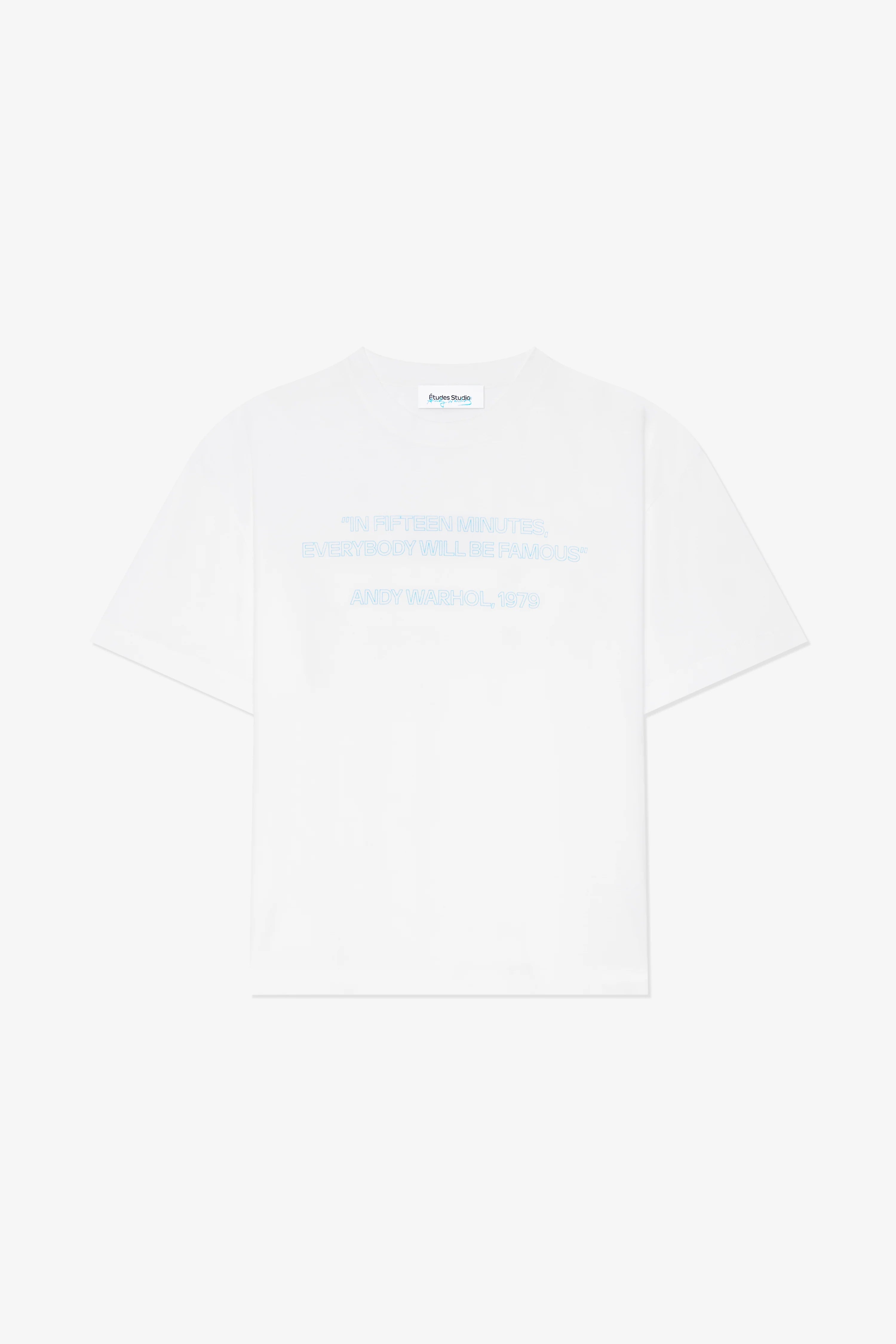 Etudes Studio - Relax T-shirt Andy Warhol Quote - White - T-shirt - E25MCTSH135