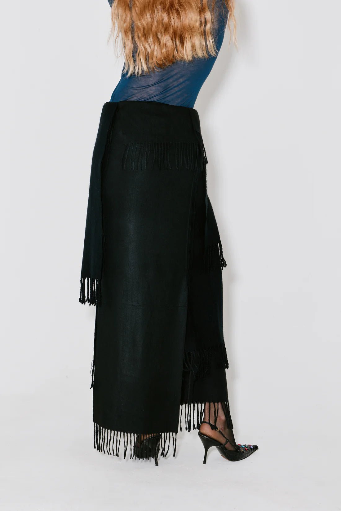 Façon Jacmin - Jayne Upcycling Skirt - Black - Jupes et Pantalons - 