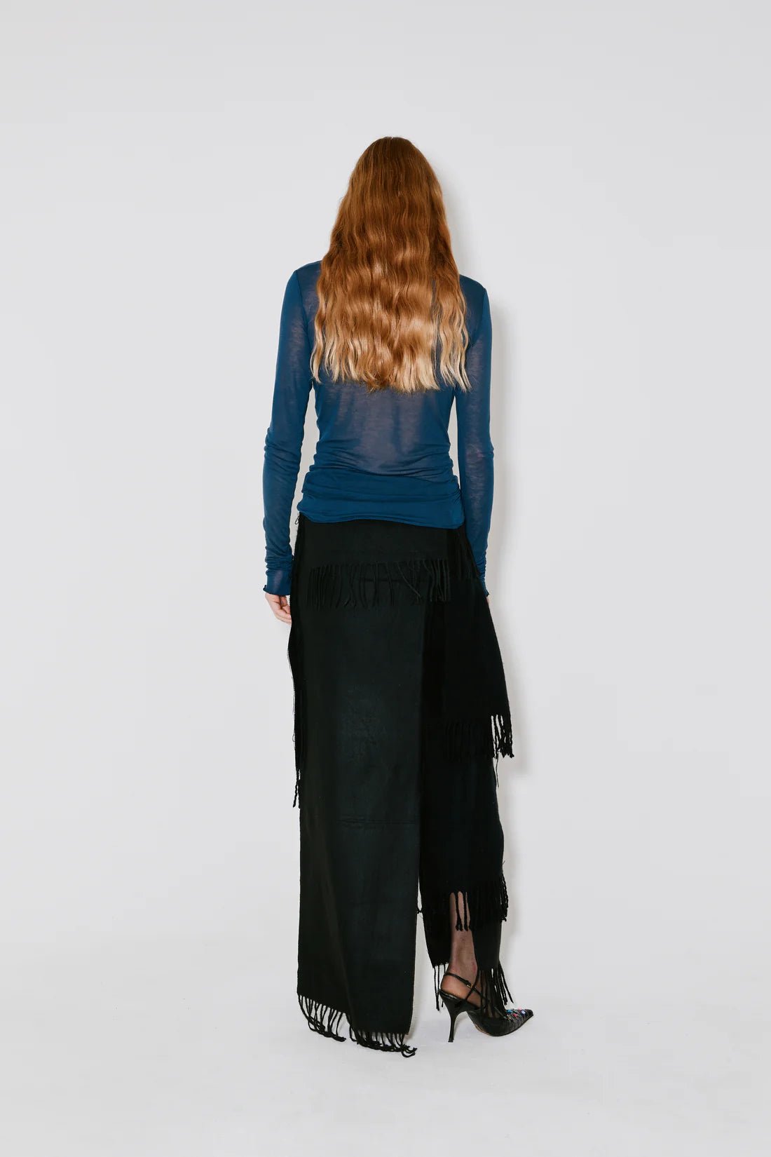 Façon Jacmin - Jayne Upcycling Skirt - Black - Jupes et Pantalons - 