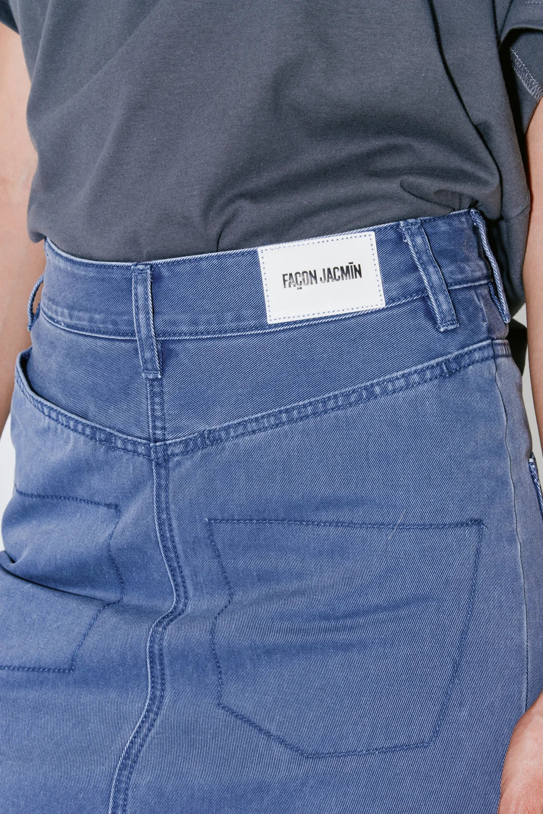 Façon Jacmin - Joa Skirt Blue Washed-Skirts and Trousers-