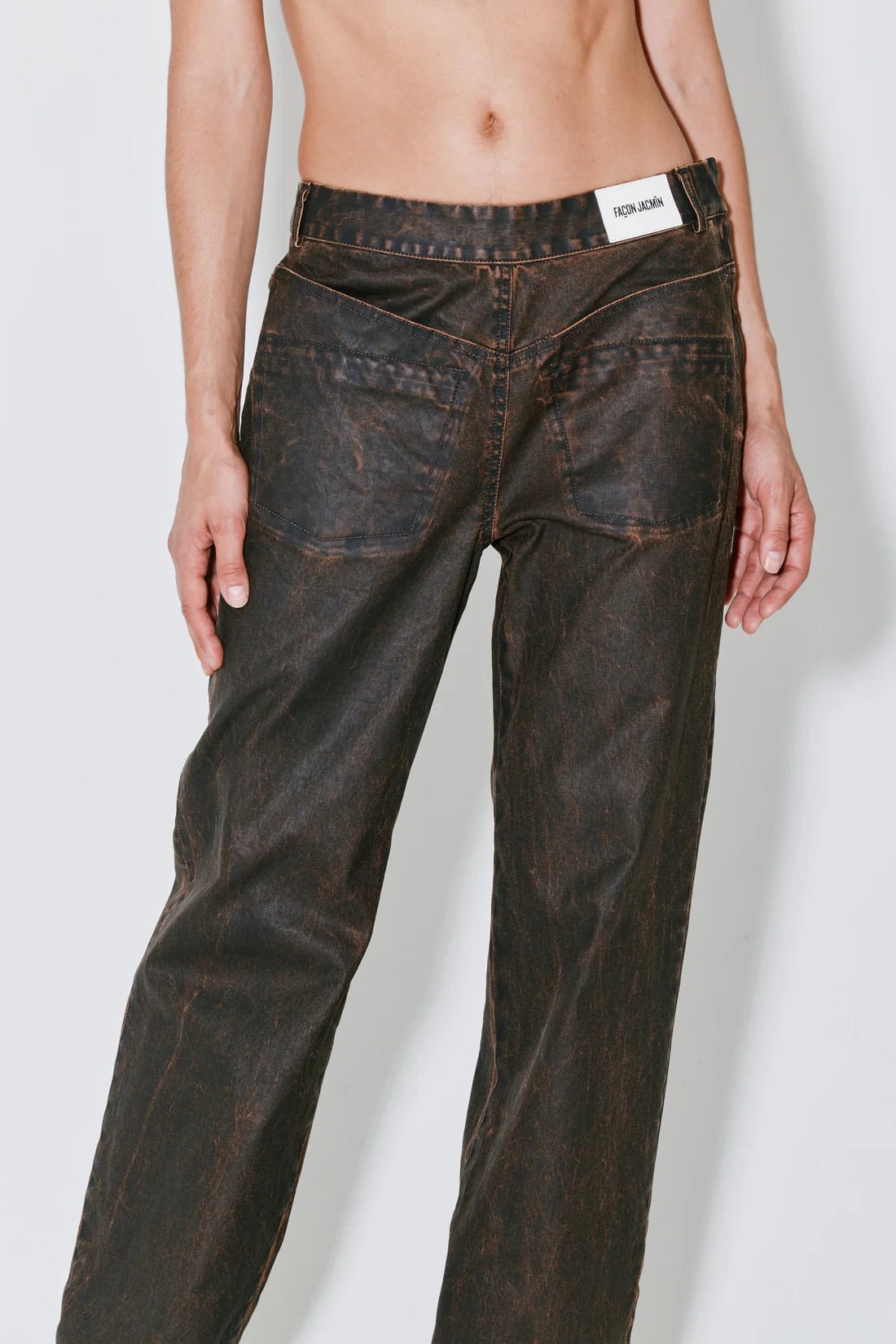 Façon Jacmin - Peterson Pants Brown Wax - Jupes et Pantalons - 62046231