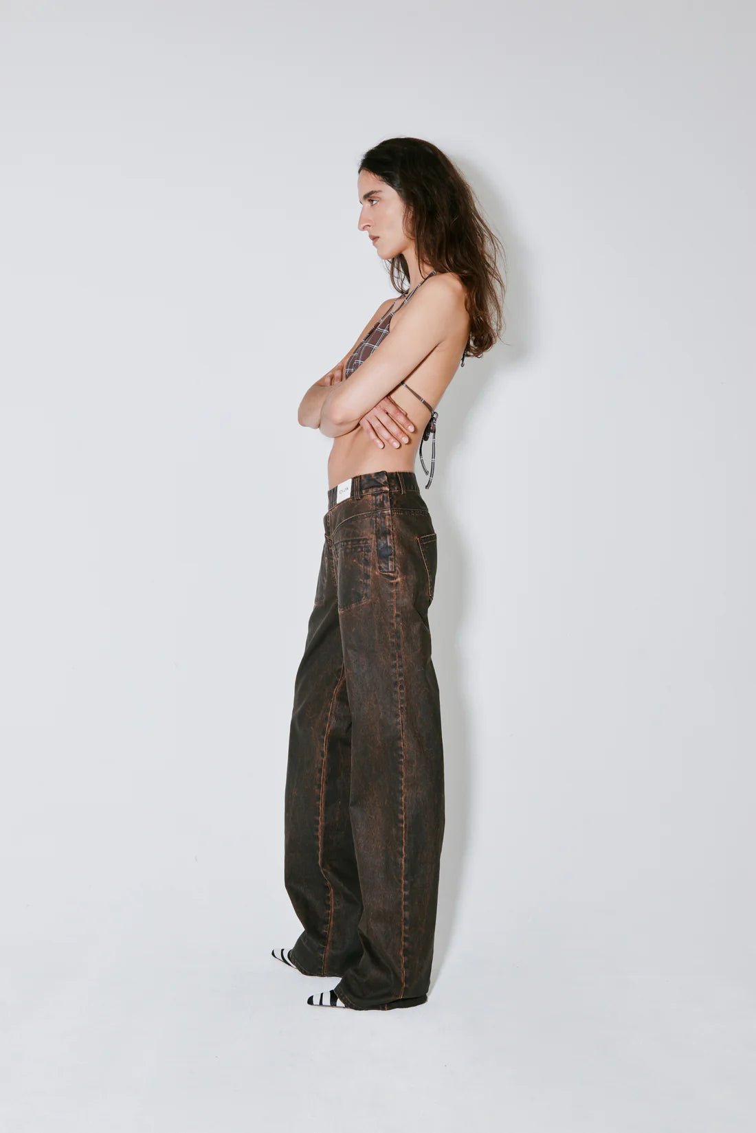 Façon Jacmin - Peterson Pants Brown Wax - Jupes et Pantalons - 62046231