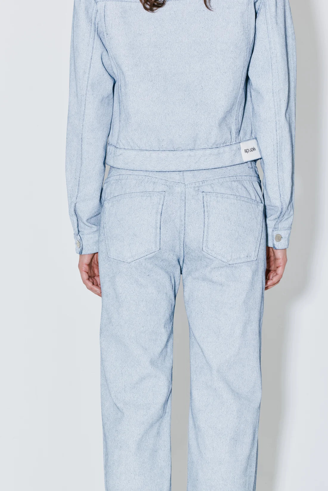 Façon Jacmin - Peterson Pants White on Blue-Skirts and Trousers-