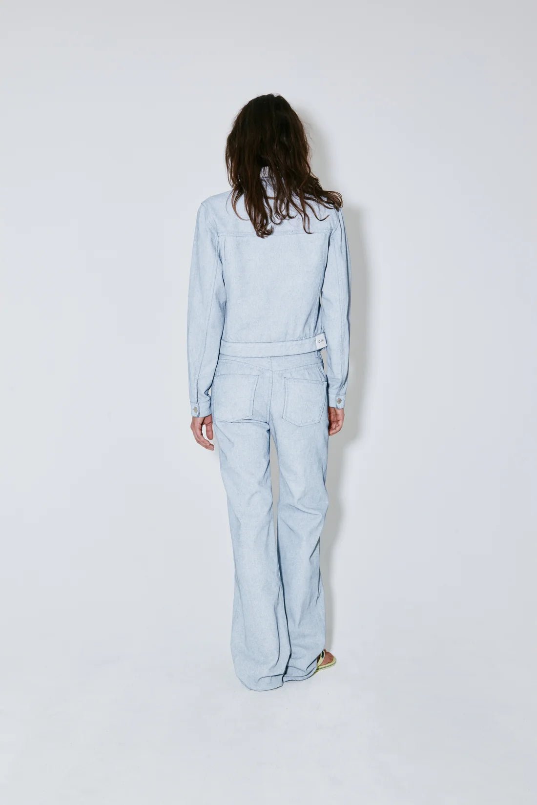 Façon Jacmin - Peterson Pants White on Blue-Skirts and Trousers-