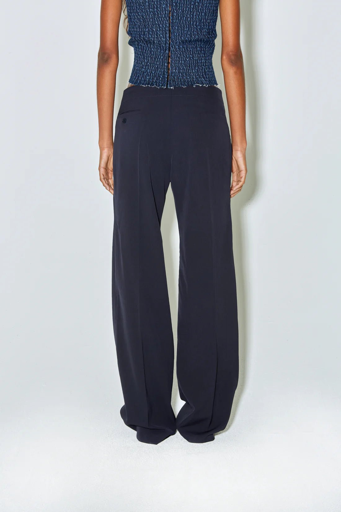 Façon Jacmin - Petra Pants - Dark navy - Jupes et Pantalons - 