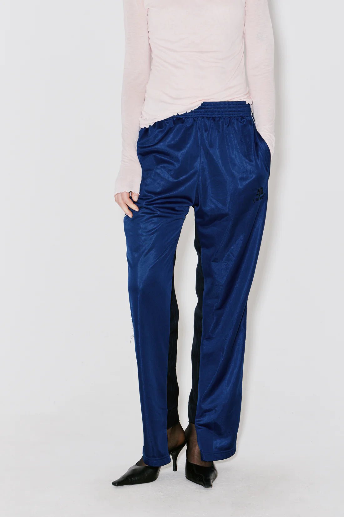 Façon Jacmin - Polka Upcycled Pants - Navy/Black - Pulls et Sweats - 