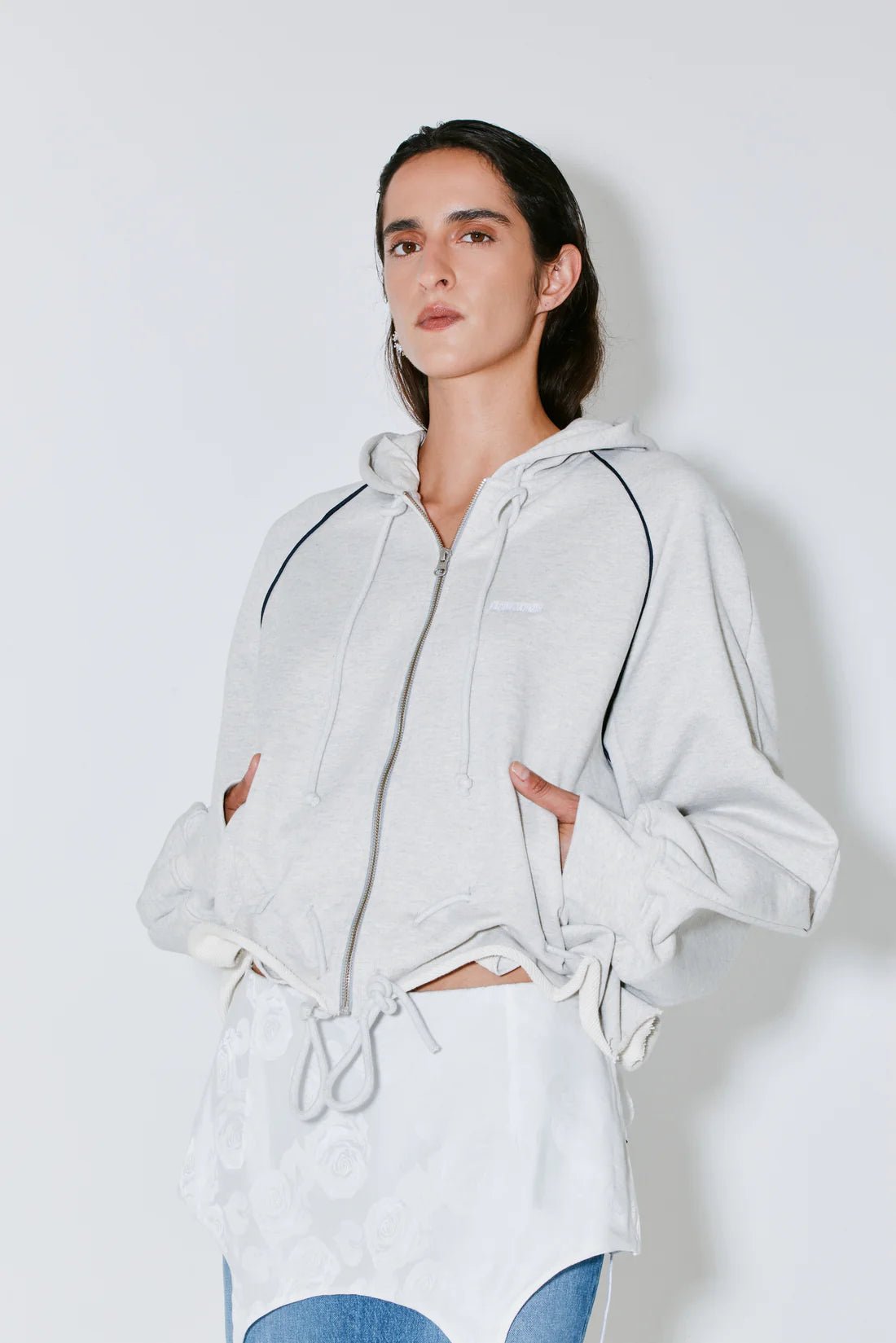 Façon jacmin - Soulwax Hoodie - Light Grey - Pulls et Sweats - 