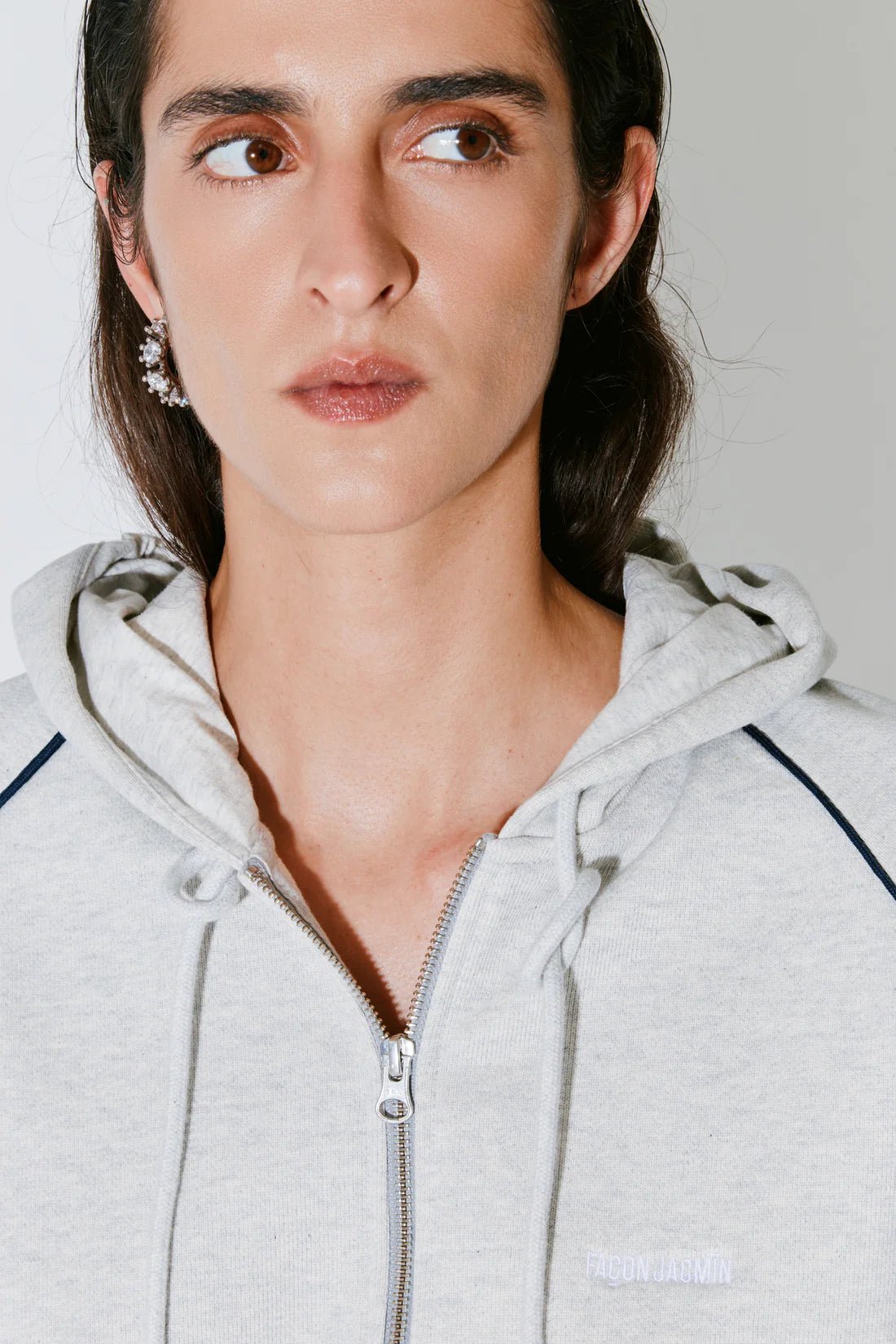 Façon jacmin - Soulwax Hoodie - Light Grey - Pulls et Sweats - 