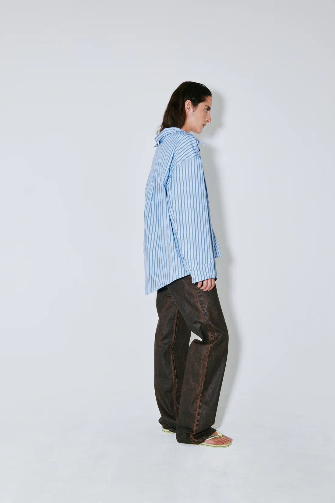 Façon Jacmin - Charles Shirt - Blue Stripes - Tops - 62063000