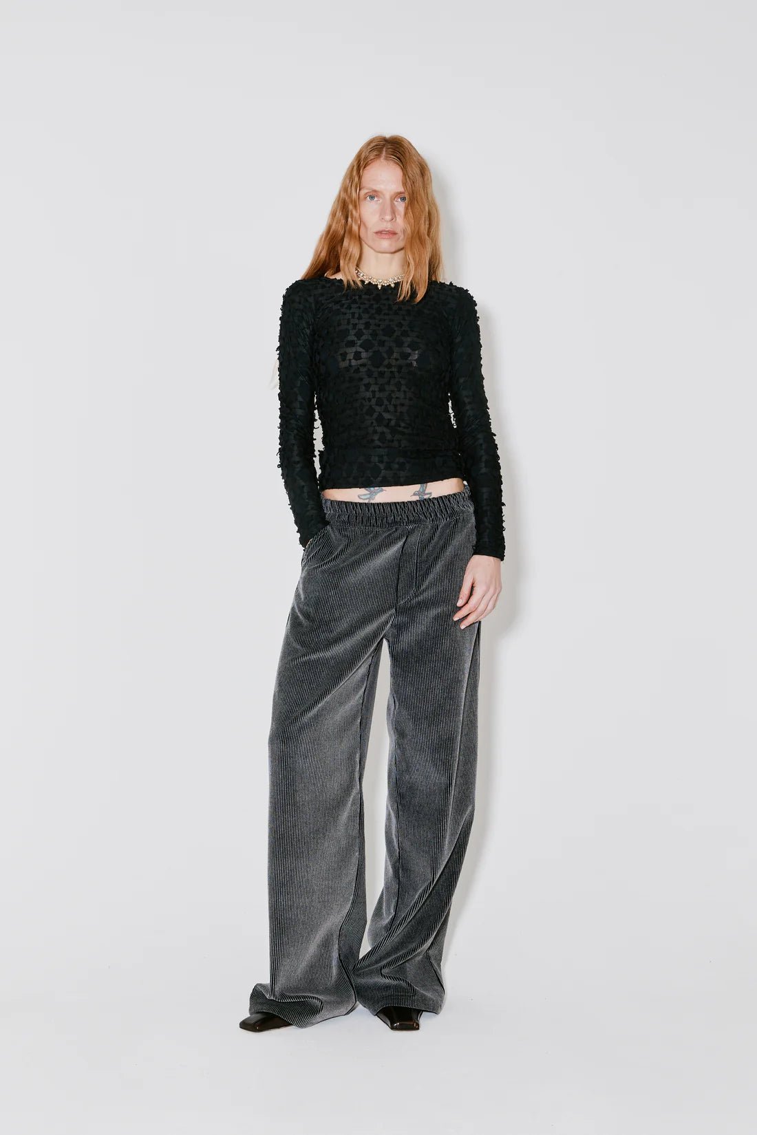 Façon Jacmin - Tia Long Sleeve Top - Black - Tops - 