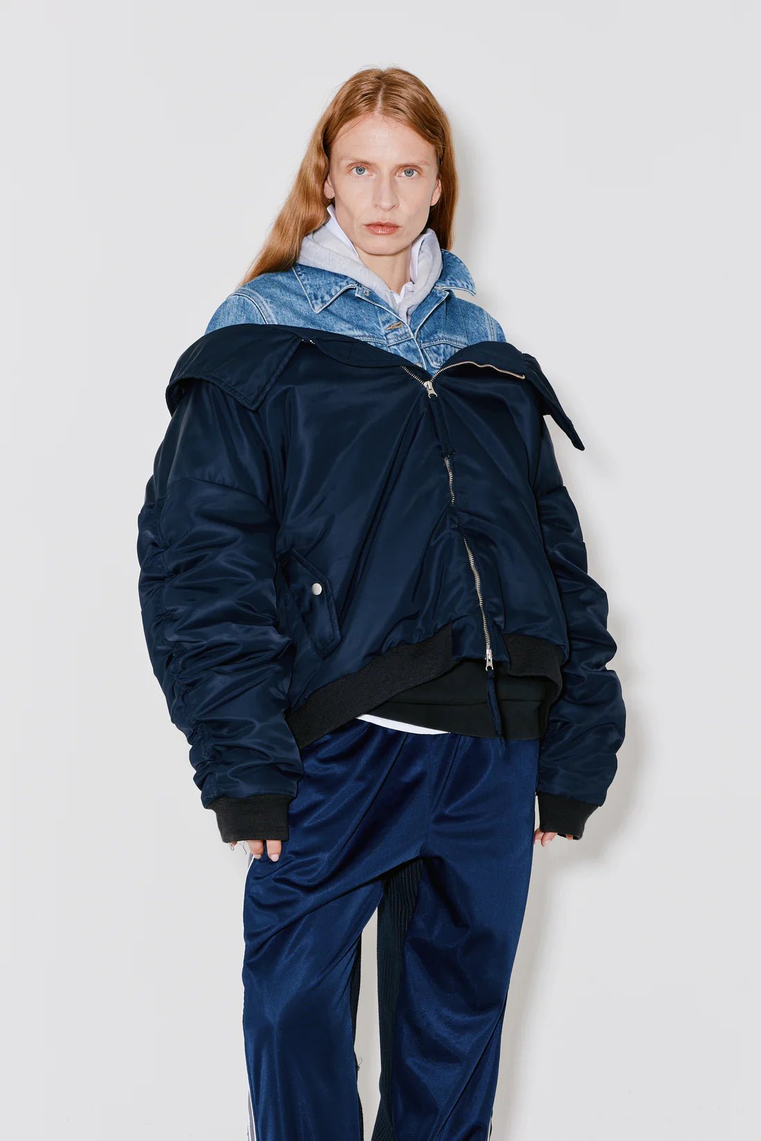 Façon Jacmin - Bomber Mathilde - Blue - Vestes et Manteaux - 