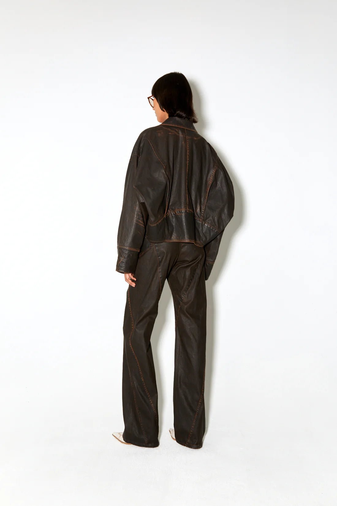Façon Jacmin - MacFly Jacket - Brown Wax - Vestes et Manteaux - 62043290