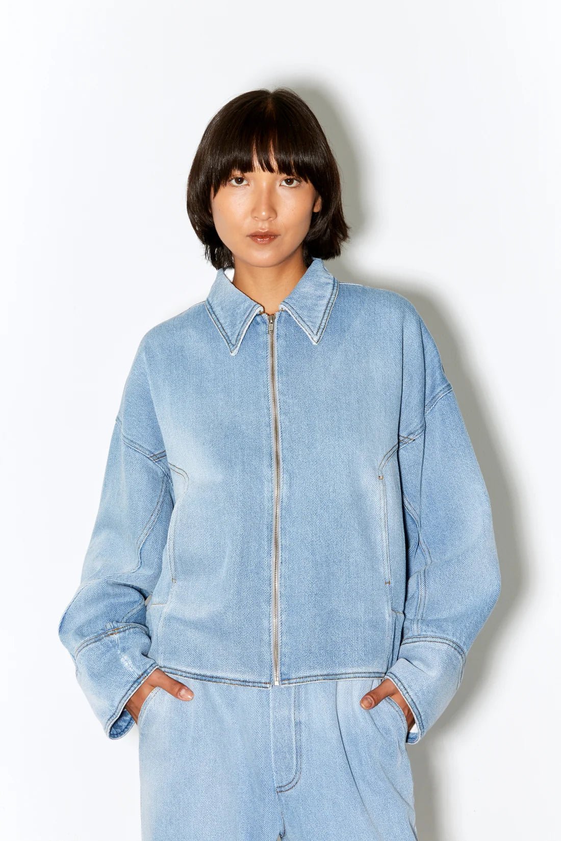 Façon Jacmin - Macfly Jacket - Light Blue Denim - Vestes et Manteaux - 