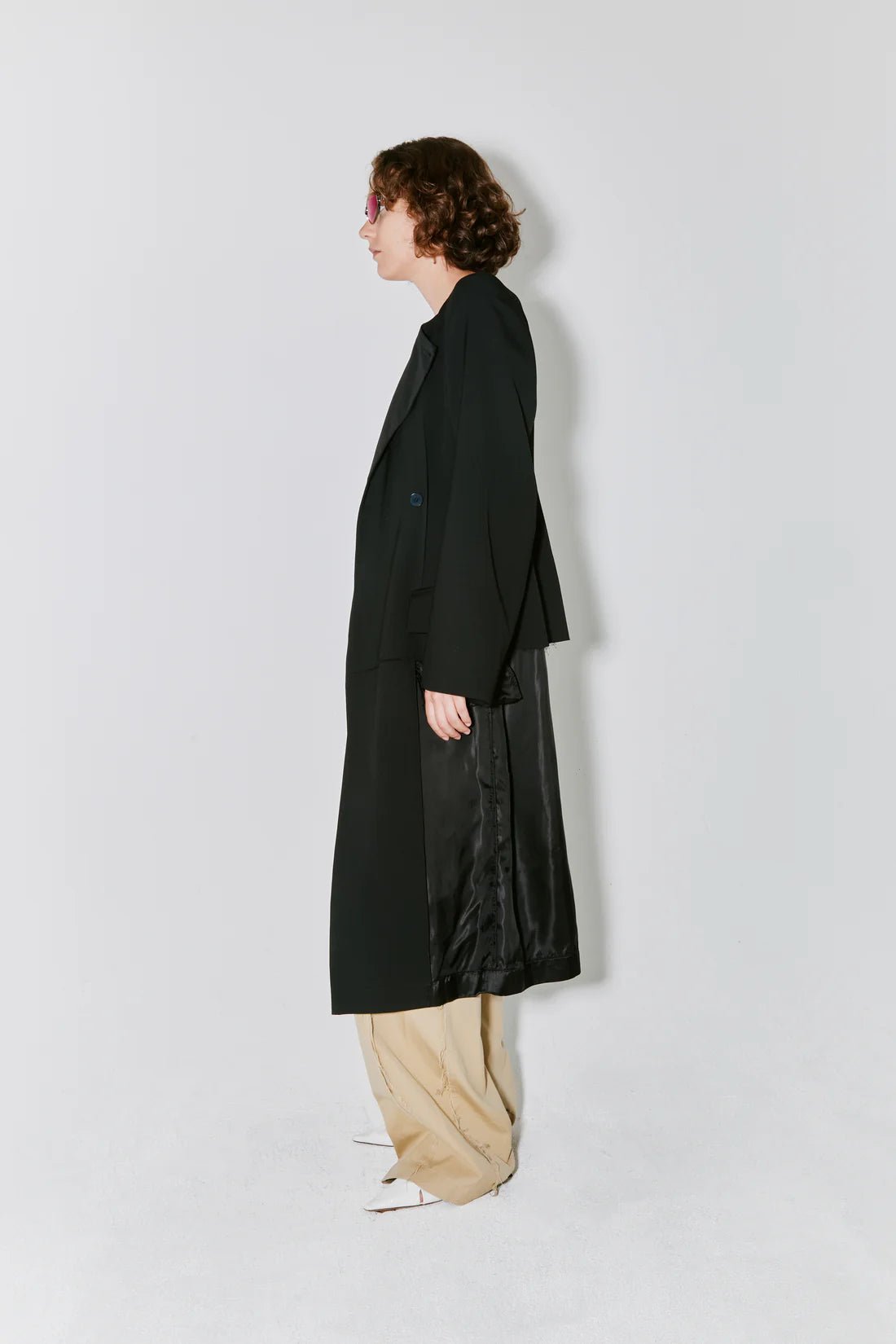 Façon Jacmin - Moa Fitted Coat - Black - Vestes et Manteaux - MOA