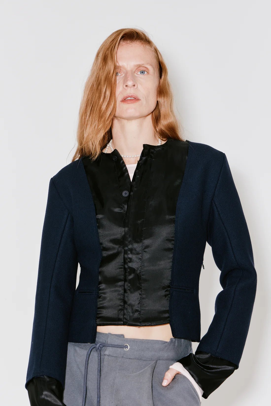 Façon Jacmin - Vella Jacket - Blue/Black - Vestes et Manteaux - 