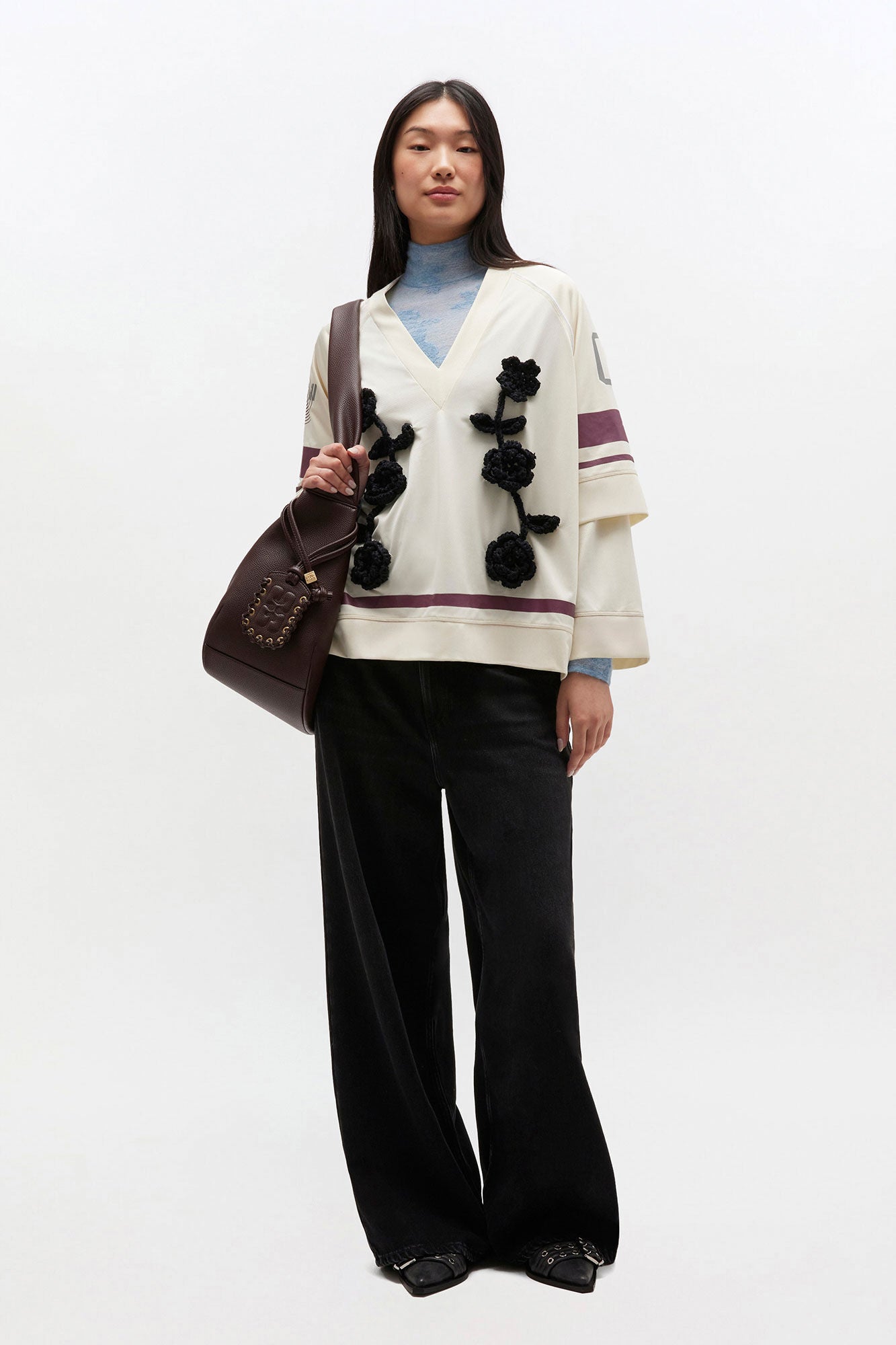 Ganni – Soft Rigid Denim Baggy Jeans – Black Washed - Jupes et Pantalons - GANNI-J1853-055-25