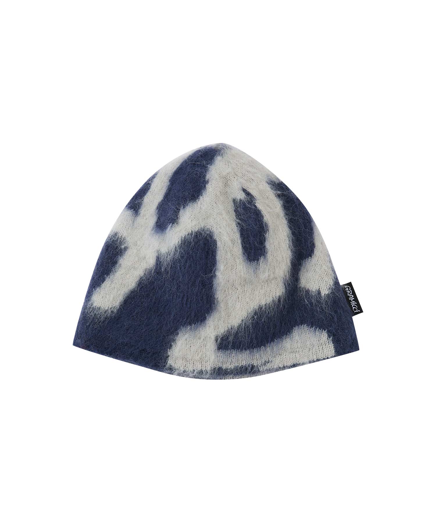 Gramicci – Mohair Burly Runningman Beanie – Midnight - Accessoires - G5FA-151-MIDNIGHT-F