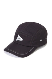 Gramicci X AND Wander - Patchwork Wind Cap - Black-Casquette-GAC4-S3011