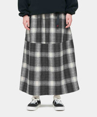 Gramicci - Wool Paneled Skirt - Shadow Plaid - Jupes et Pantalons - G4FW - SK091