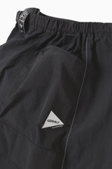 Gramicci X AND Wander - Patchwork Wind Short - Black-Pantalons et Shorts-GUP4-S3003-M