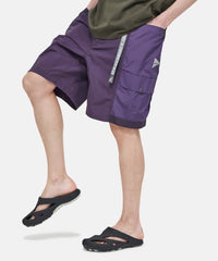 Gramicci X AND Wander - Patchwork Wind Short - Multi Purple-Pantalons et Shorts-GUP4-S3003-M