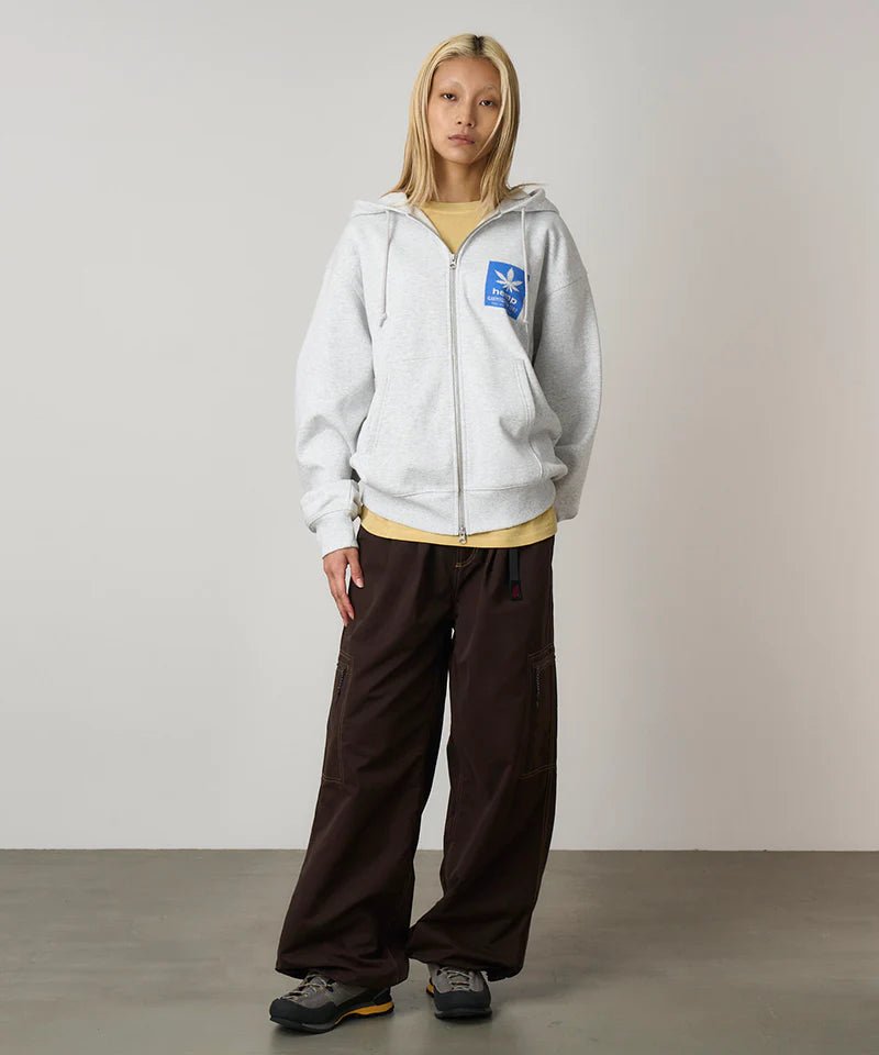 Gramicci – Hemp Zip Hooded Sweatshirt – Heather Ash - Pulls et Sweats - G5FU-J092-HEATHER ASH-M