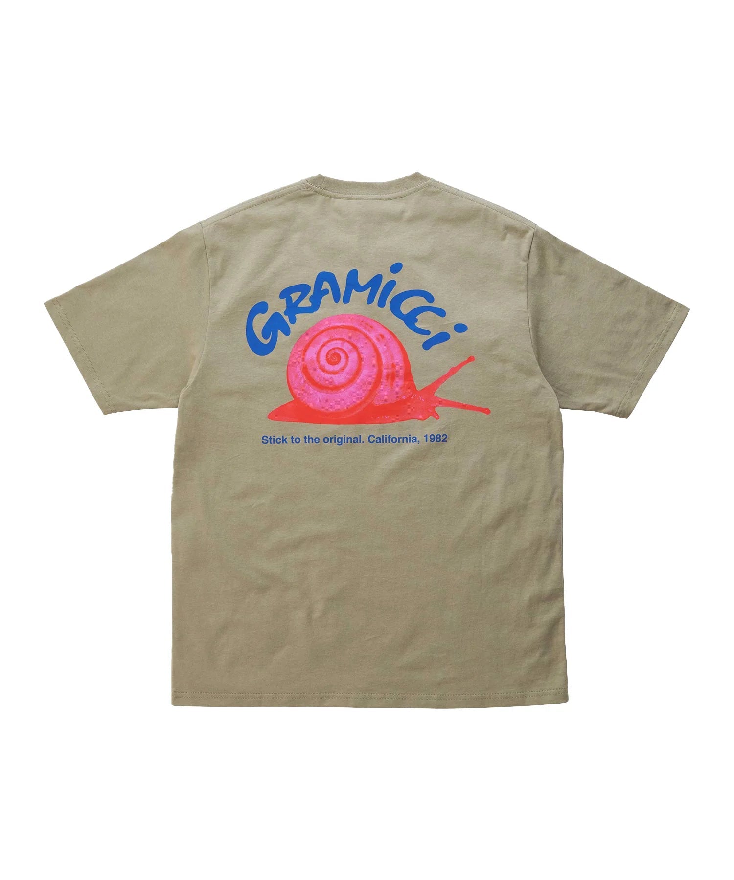 Gramicci - Snail Tee - Khaki - T-shirt - G5SU - T162