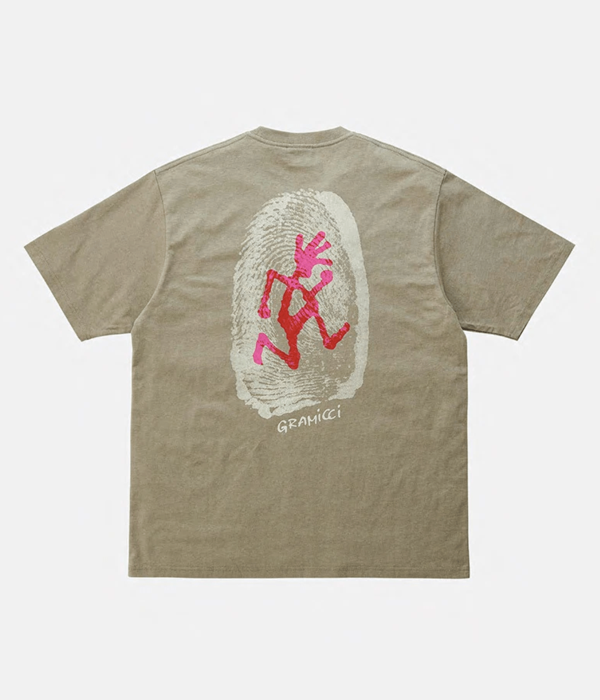 Gramicci - Thumbprint Tee - Khaki - T-shirt - G5SU - T174
